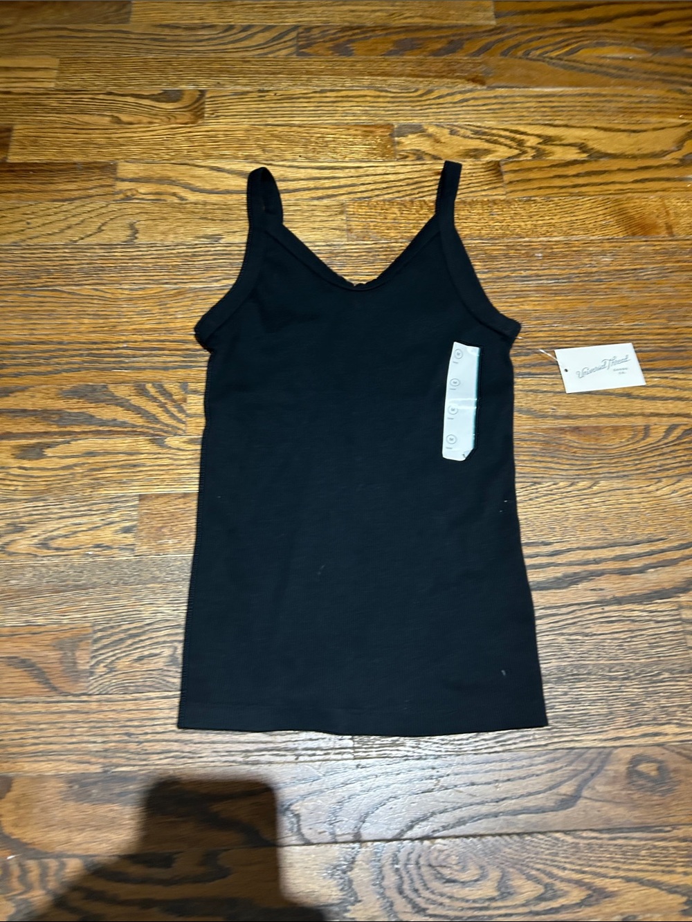 Black Ribbed Tank Top